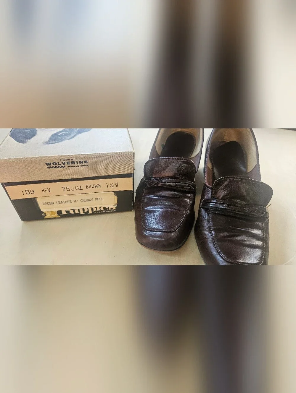 Hush Puppies Men's Dark Brown Leather Slip-On Loafers
